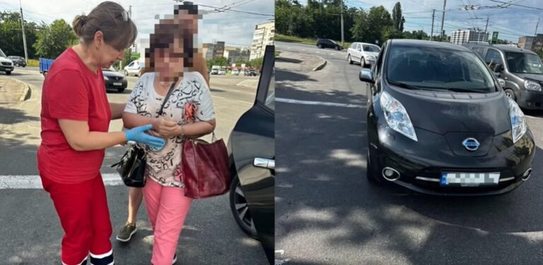 У Вінниці водій Nissan збив жінку на «зебрі»: постраждалу госпіталізували