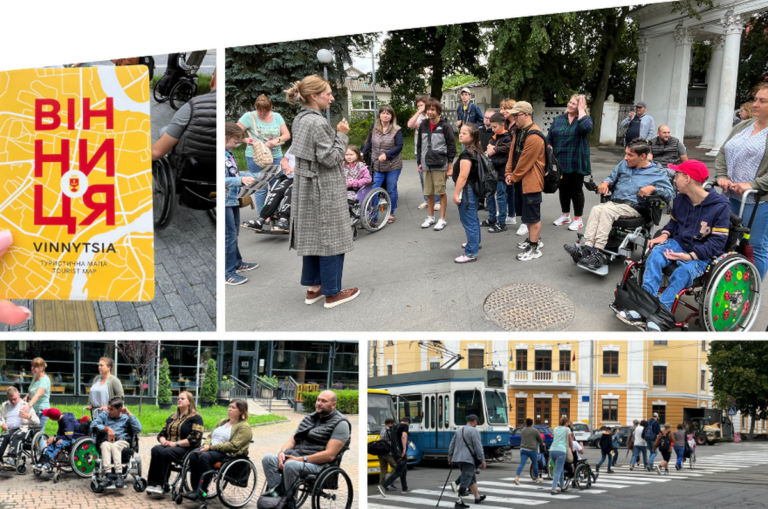 Вінниця без бар’єрів: клієнтам центру «Гармонія» влаштували екскурсію середмістям