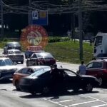 На Пирогова у Вінниці Volkswagen врізався в Hyundai (ВІДЕО)