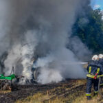 У Мурованокуриловецькій громаді під час польових робіт загорівся трактор