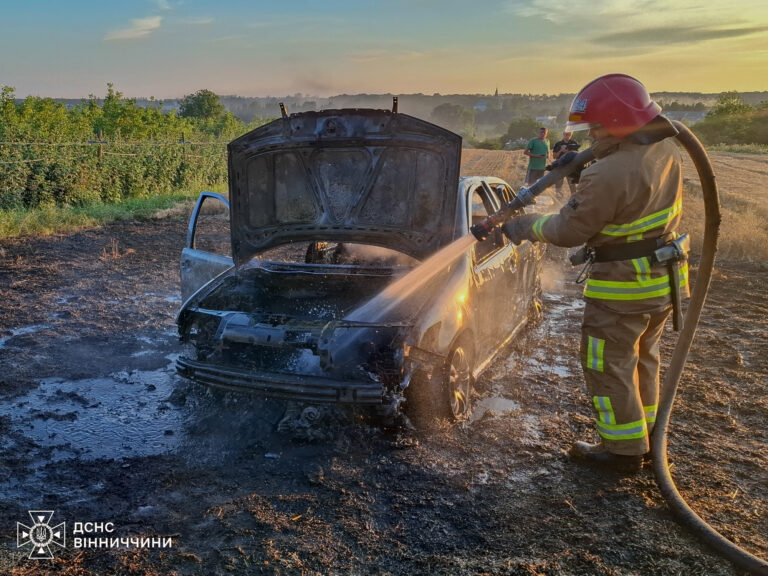 На Вінниччині за добу сталося 10 пожеж: горіли будинки, авто й трава