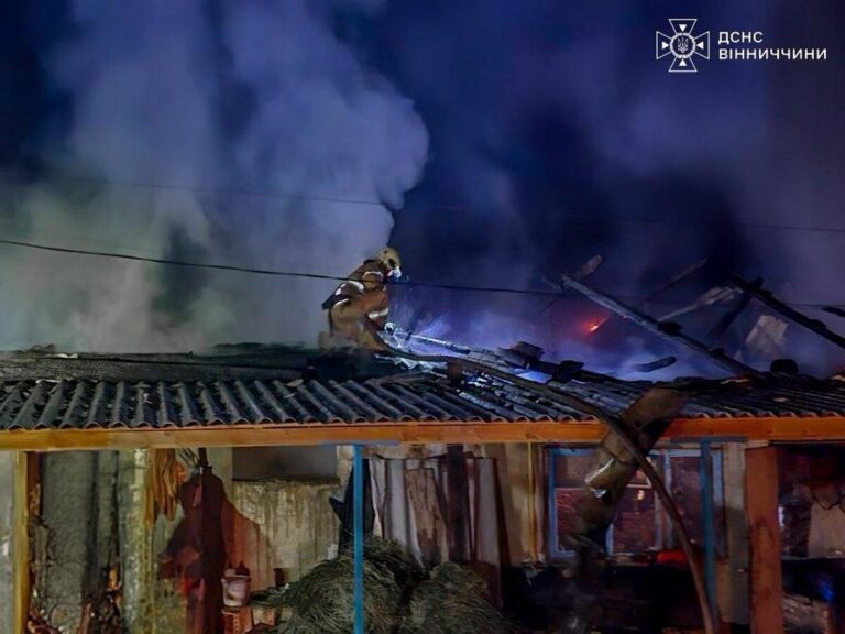 Вінницькі рятувальники ліквідували дві пожежі в приватних домоволодіннях