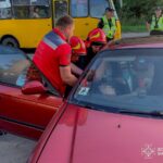 ДТП у Вінниці: чоловіка затисло в автомобілі