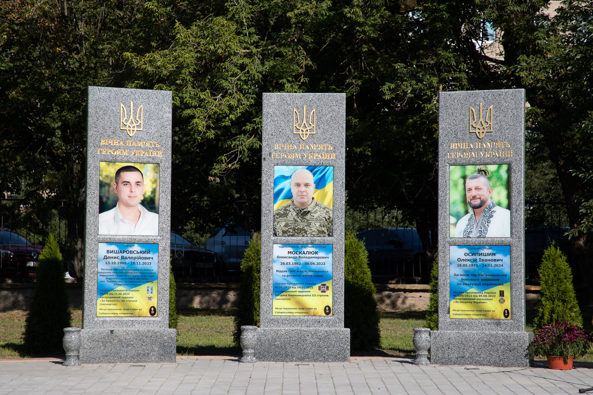 На Вінниччині відкрили Алею памяті медиків, загиблих на війні