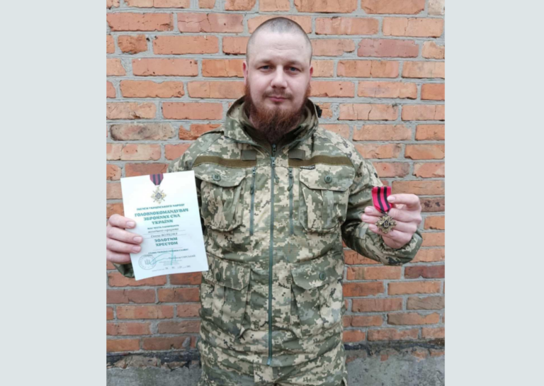 Вінничанин Євген Волков отримав державну нагороду за службу на передовій
