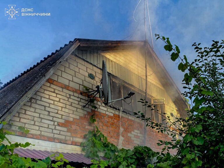 На Вінниччині через дитячі пустощі з вогнем сталася пожежа