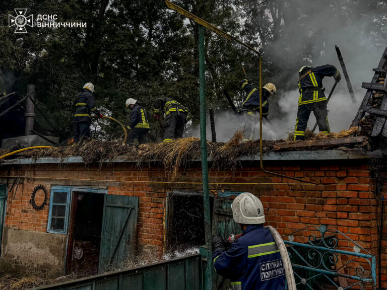 На Вінниччині горіли будинки та господарські споруди