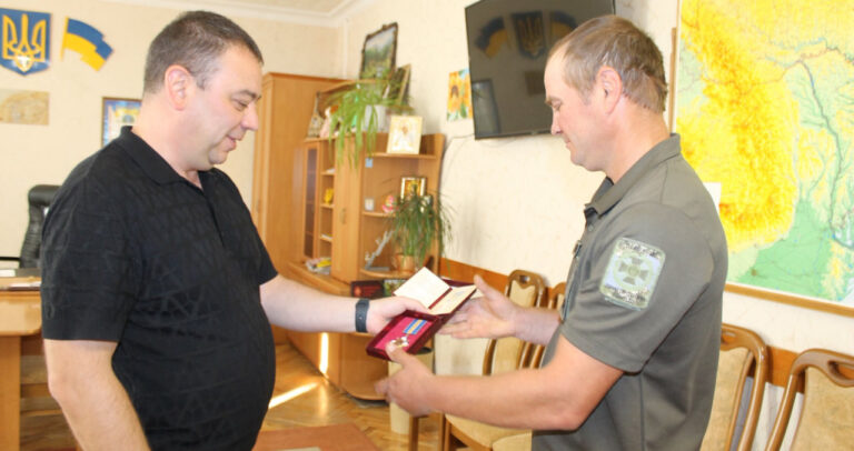 Прикордонника з Вінниччини Дмитра Марунчака відзначили орденом «За мужність» ІІІ ступеня