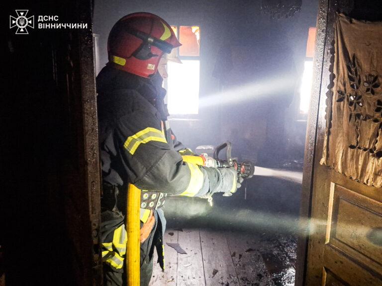 На Вінниччині під час пожежі у будинку загинув 67-річний чоловік