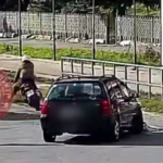 У Вінниці авто зіткнулося із мотоциклом (ВІДЕО)