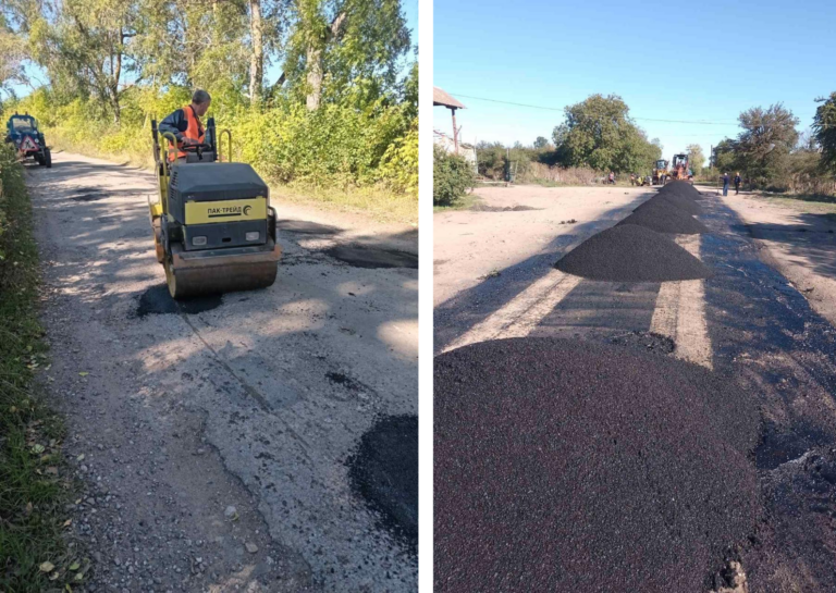 На Вінниччині тривають роботи з утримання та ремонту доріг місцевого значення