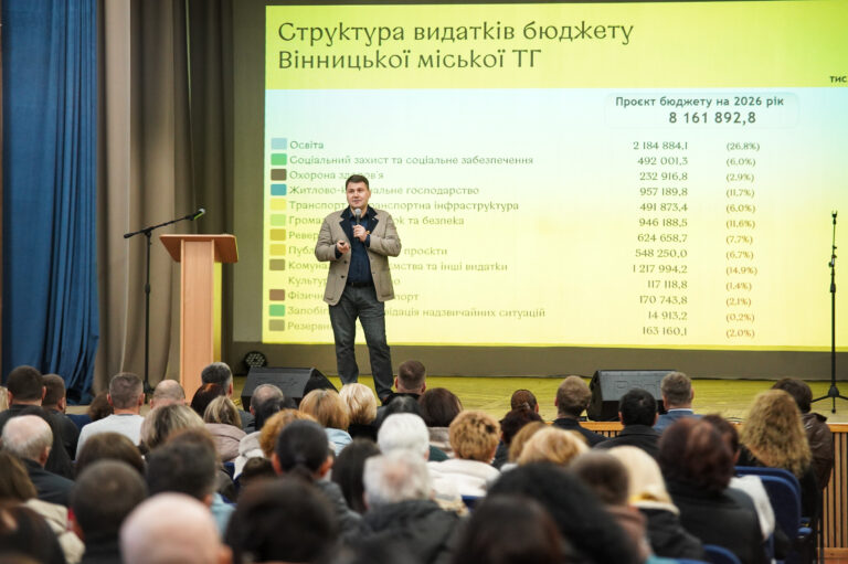 У Вінниці представили проєкт бюджету-2026 для освітян