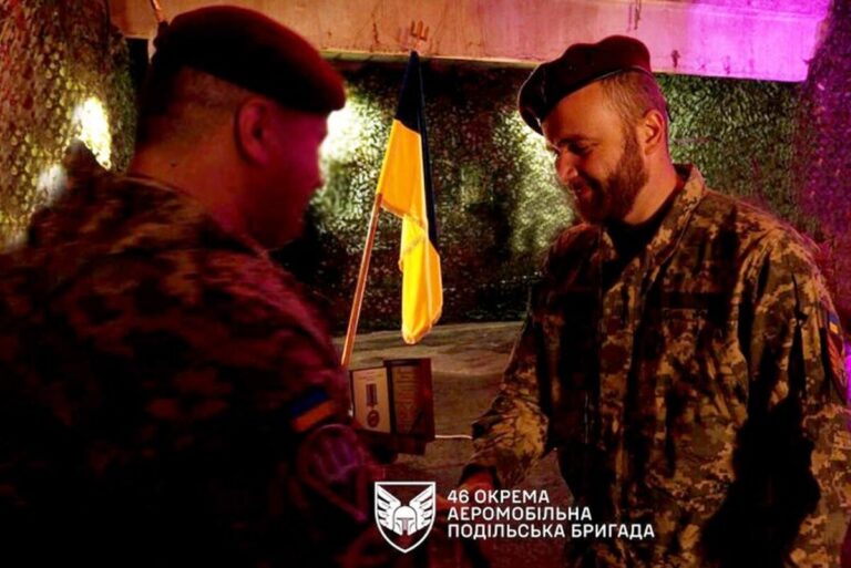 Відзнаку «Золотий Хрест» та медаль отримав боєць Павло Фармагей з Іллінецької громади
