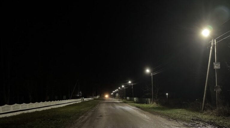 Гавришівка світиться по-новому: завершено реконструкцію вуличного освітлення