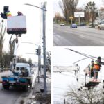 У Вінниці на провулку Індустріальному встановлюють пішохідні світлофори