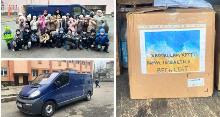 Вінницькі ліцеї передали на передову мікроавтобус для Захисників