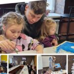 У Вінниці татусі-ветерани малювали сніговиків разом із дітьми