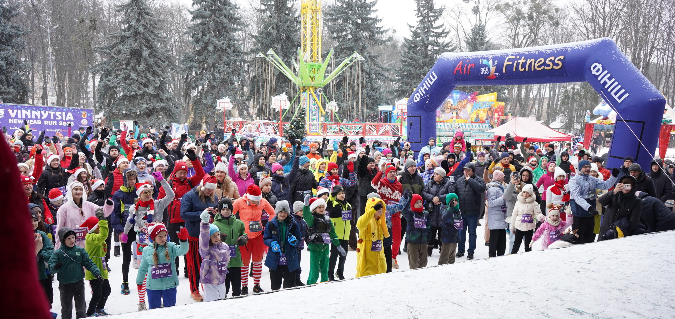 Вінниця розпочала 2026 рік із спорту: новорічний забіг об’єднав дорослих і дітей
