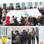 У Вінниці підняли олімпійський прапор на підтримку збірної України