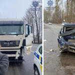 На Вінниччині патрульні розшукали водія вантажівки, який втік після подвійної ДТП