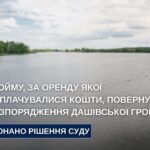Прокуратура повернула Дашівській громаді 22 га водойми