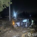 У Вінниці легковик з’їхав у кювет: у водія зафіксували 0,5 проміле