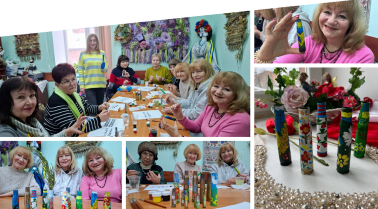 У Вінниці майстрині розписали гільзи для допомоги армії