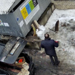 Вінничанин попався на «гарячому»: будівельні відходи викинув на контейнерний майданчик