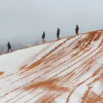 Пустелю Сахара засипало снігом: фото аномалії
