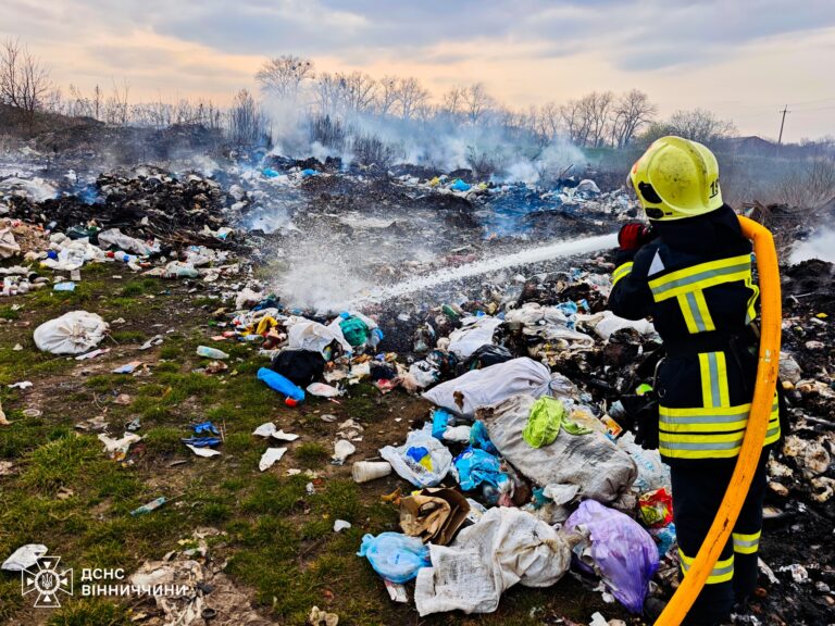На Вінниччині за добу вигоріло сім гектарів землі