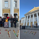 Напис «ДІТИ» не зупинив: у Вінниці вшанували пам’ять загиблих у Маріуполі