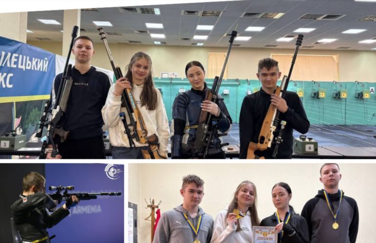 Юні вінничани здобули «золото» на чемпіонаті України зі стрільби