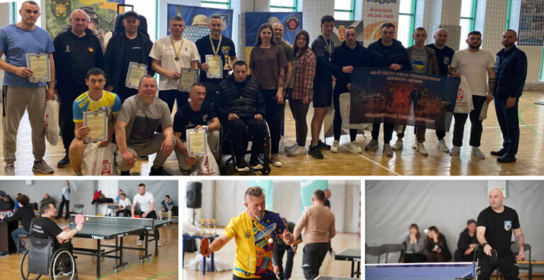 У Вінниці ветерани змагалися за першість на чемпіонаті з настільного тенісу