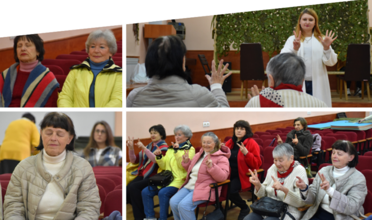 У Вінниці для людей 60+ провели зустріч із медитацією та практиками