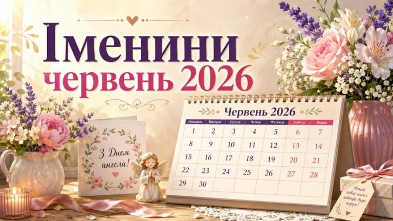 Іменини червня 2026 року: коли та кого вітати за новим церковними календарями