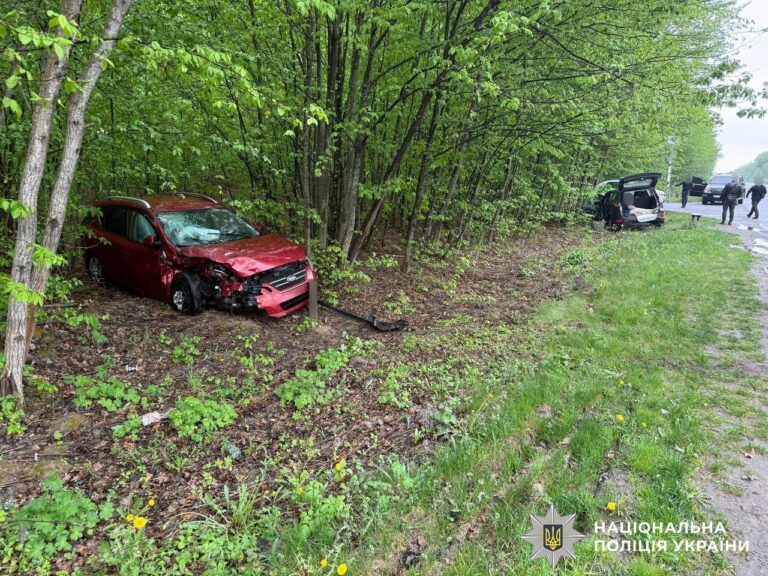 На трасі М-21 біля села Медвеже Вушко зіткнулися Kia та Ford