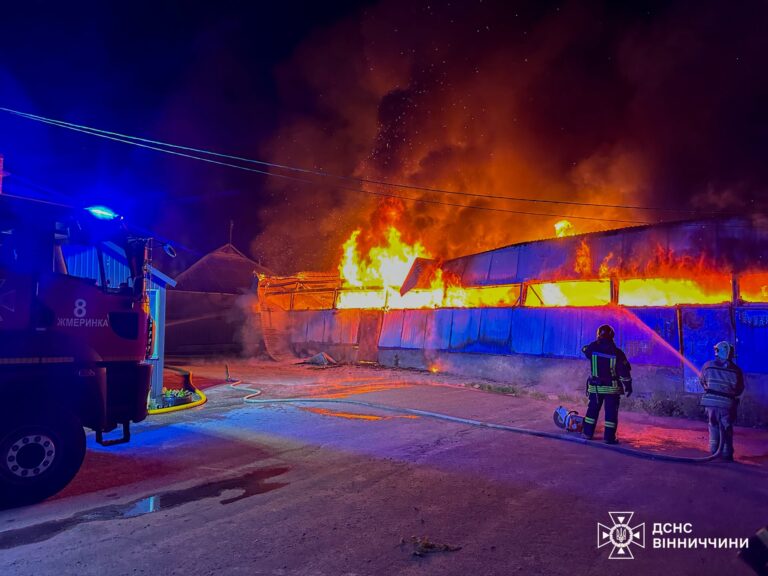 Вогонь гасили всю ніч: пожежа сталася на підприємстві в Браїлові