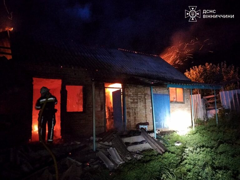 На Вінниччині за добу спалахнули дев’ять пожеж