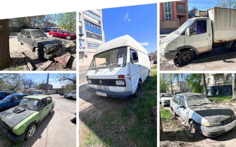 Занедбані автомобілі зникають з вулиць Вінниці