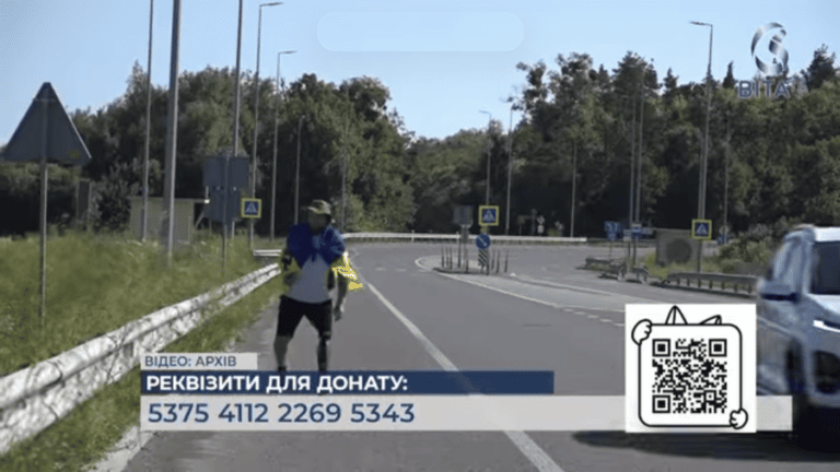 Дощ, біль і 120 кілометрів шляху: вінницький ветеран Петро Дудник завершив благодійний марафон