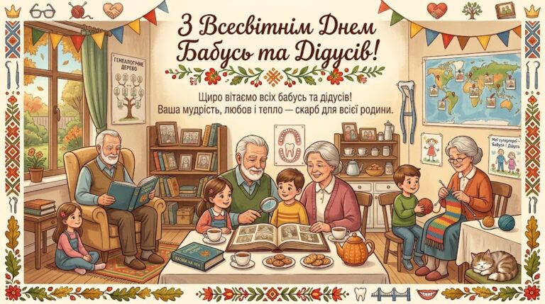 Всесвітній день бабусь та дідусів 2026: теплі привітання у прозі, віршах та листівках