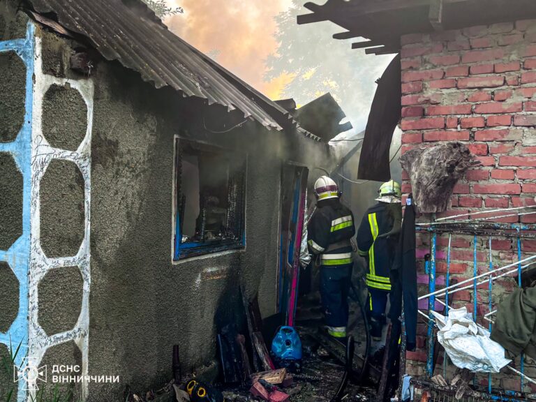 Блискавки спричинили пожежі у двох громадах Вінниччини