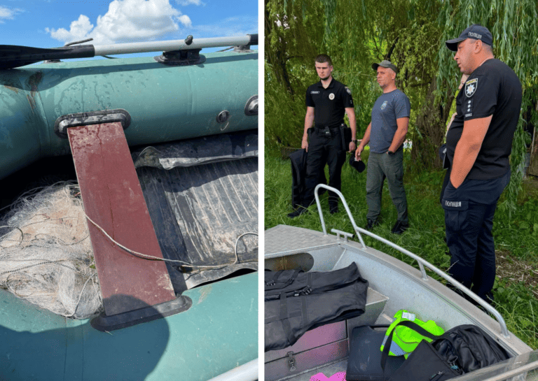 Пяні на човнах і браконьєрські сітки: результати масштабного рейду на Гайсинщині