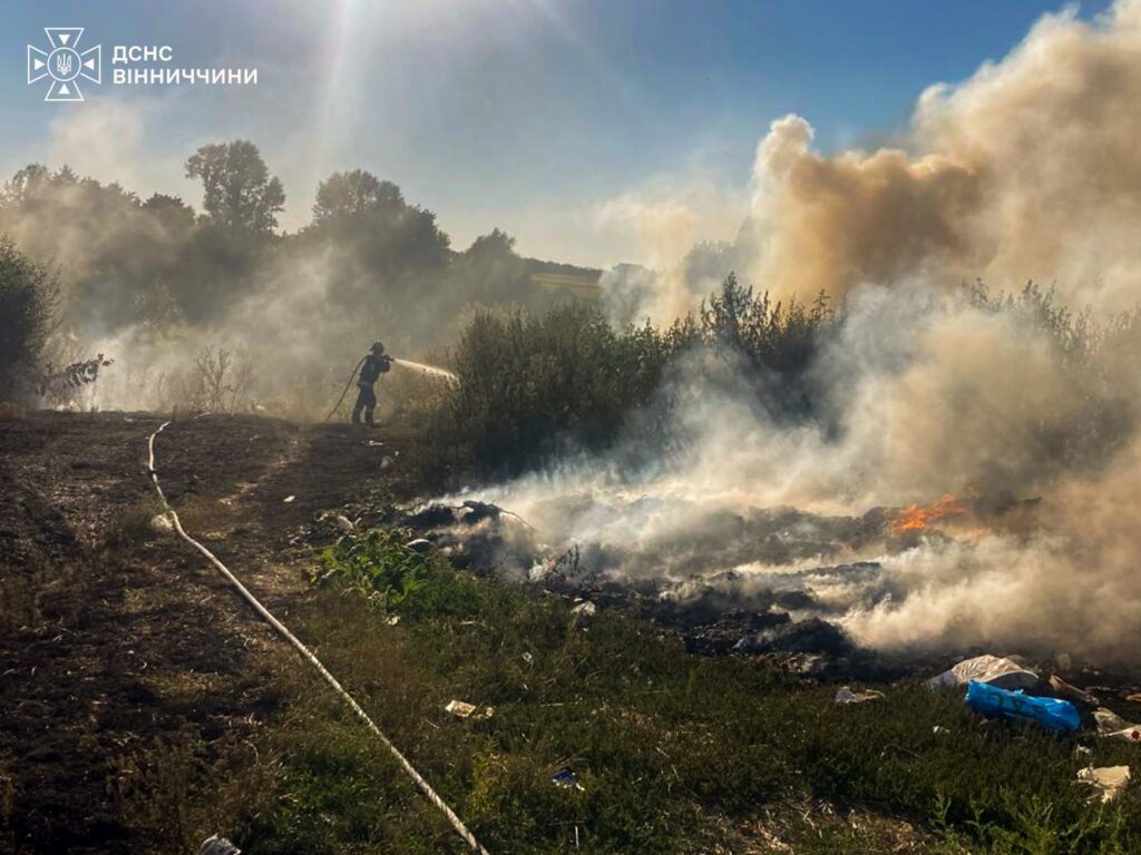 Вінниччина знову у вогні: за добу в області сталося 31 пожежа, горіло майже 15 гектарів