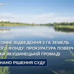 Прокуратура повернула Якушинецькій громаді 3 гектари земель водного фонду