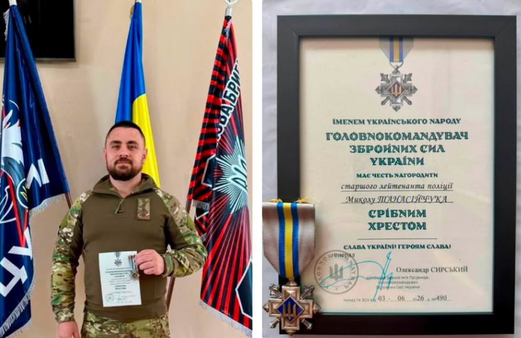 Захисник із Бершаді отримав «Срібний Хрест» від Головнокомандувача ЗСУ