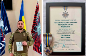 Захисник із Бершаді отримав «Срібний Хрест» від Головнокомандувача ЗСУ