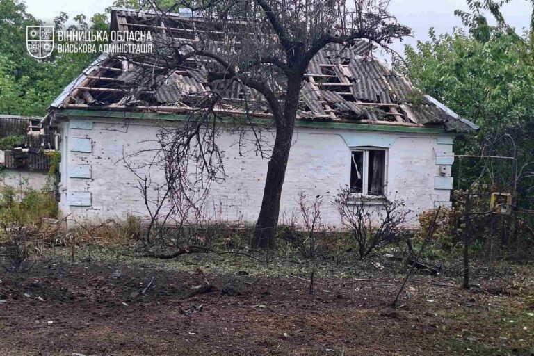 П’ять житлових будинків пошкоджено внаслідок ворожої атаки на Вінниччині