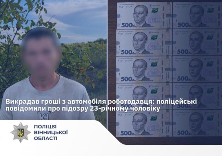 Житель Могилів-Подільського району крав гроші у роботодавця: його викрила поліція